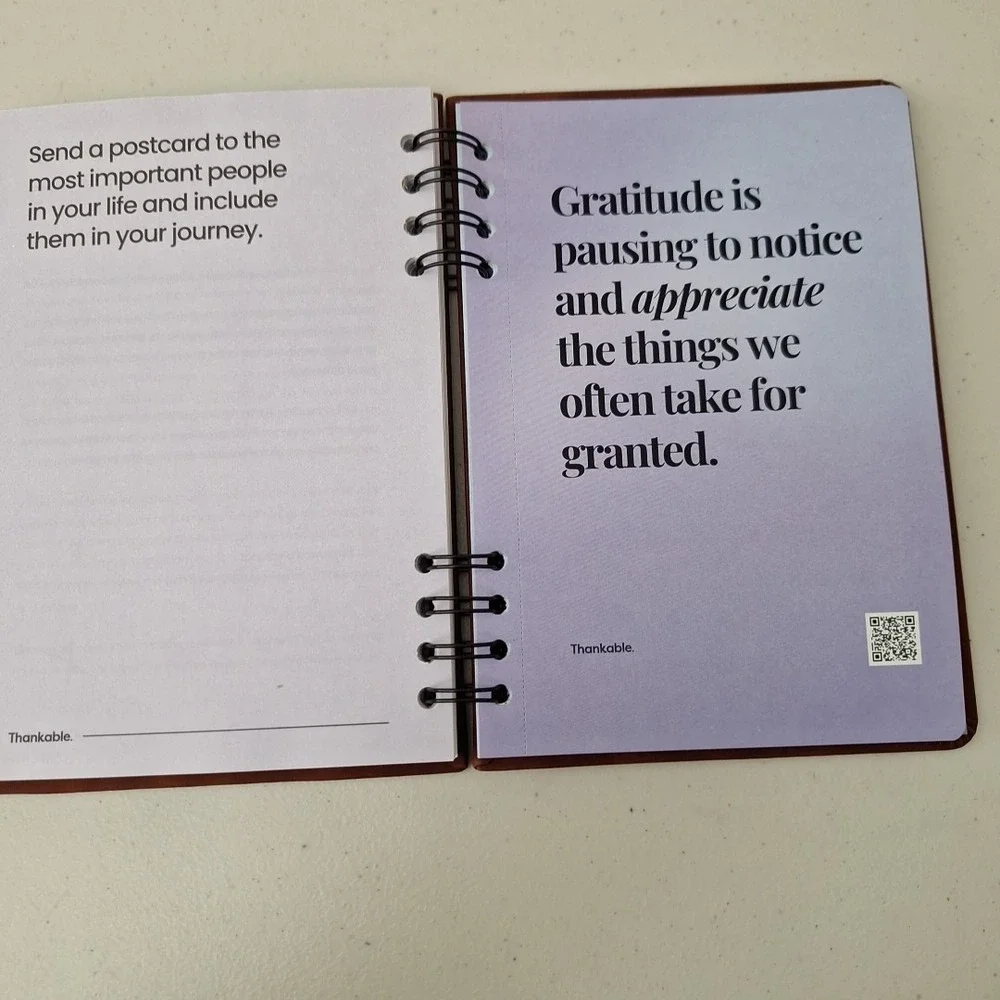THANKABLE Guided Gratitude & Mindfulness Journal Self-Reflection w/ Prompts NEW